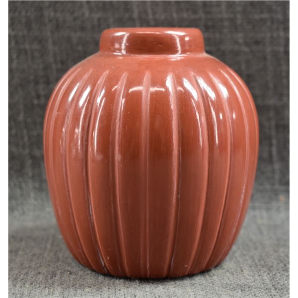 SANTA CLARA  POTTERY VASE ( ALVIN BACA)
