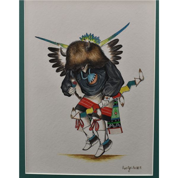 TESUQUE WATERCOLOR  (PAN-YO PIN BOBBY VIGIL)