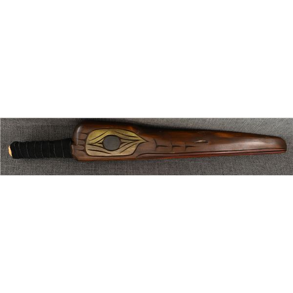 DECORATIVE CEDAR RATTLE (HARVEY JOHN)