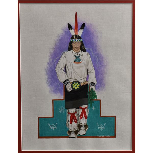 TESUQUE PAINTING (PAN-YO-PIN. THOMAS VIGIL)