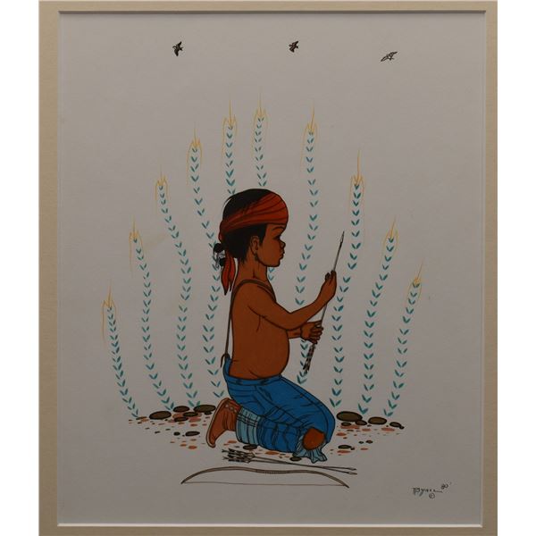 NAVAJO PAINTING (BEATIN YAZZ)