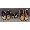 Image 6 : THREE PAIR OF EASTERN MOCCASINS