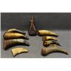 Image 1 : COLLECTION OF  ANTIQUE POWDER HORNS