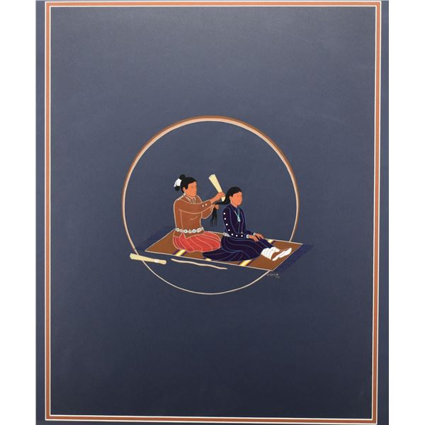 NAVAJO PAINTING (JOHN KING)