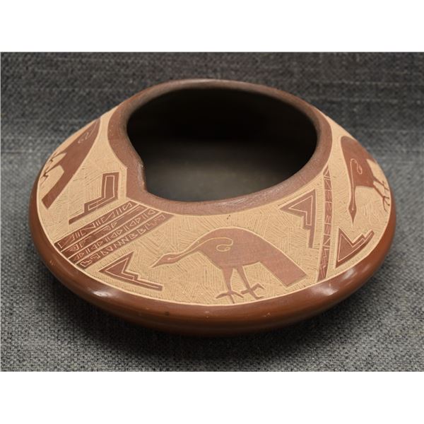 SANTA CLARA POTTERY SEED JAR (DOLLY  NARANJO)