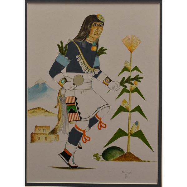 TESUQUE PAINTING (PAUL VIGIL)