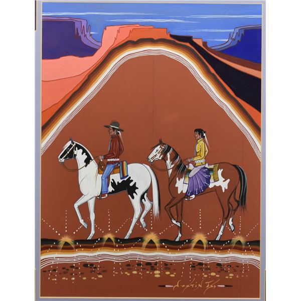 NAVAJO PAINTING (JUSTIN TSO)