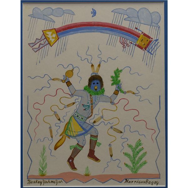 NAVAJO PAINTING (HARRISON BEGAY )