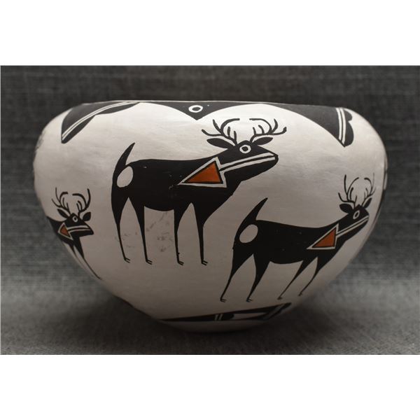 ACOMA POTTERY BOWL (DELORES LEWIS)