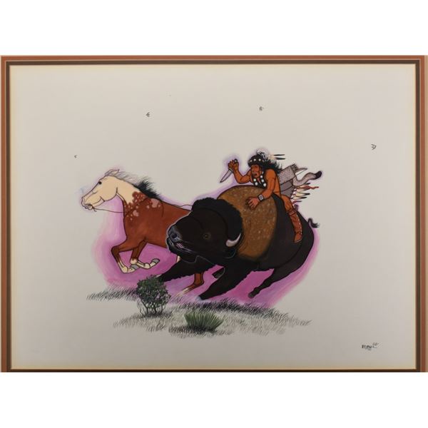 NAVAJO PAINTING (BEATIN YAZZ)