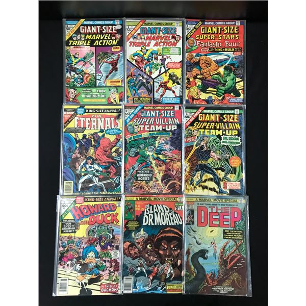 LOT OF 9 GIANT SIZED AND KING SIZED ANNUALS - MARVEL COMICS