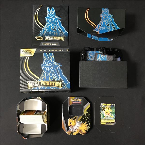 POKEMON TCG MEGA EVOLUTION  ETB AND POKEMON TCG TIN