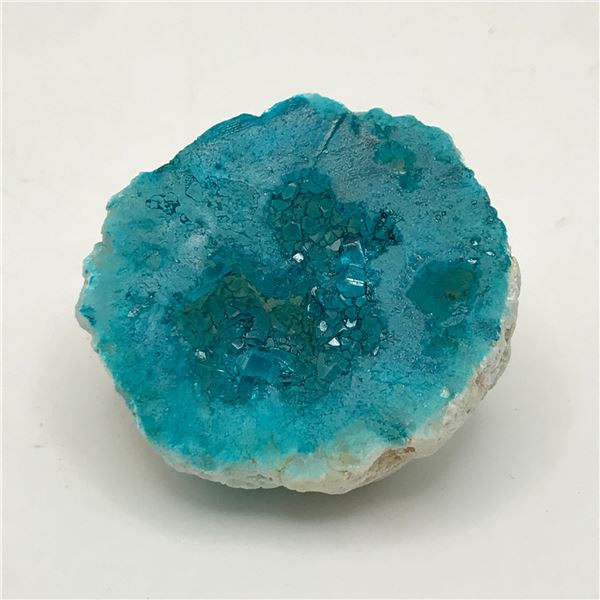 CHRYSOCOLLA WITH QUARTZ DRUSE