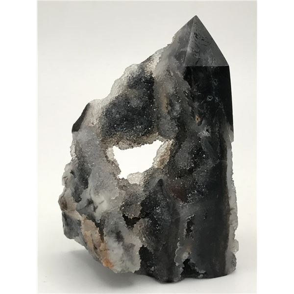BLACK SPHALERITE TOWER CRYSTAL SPECIMEN