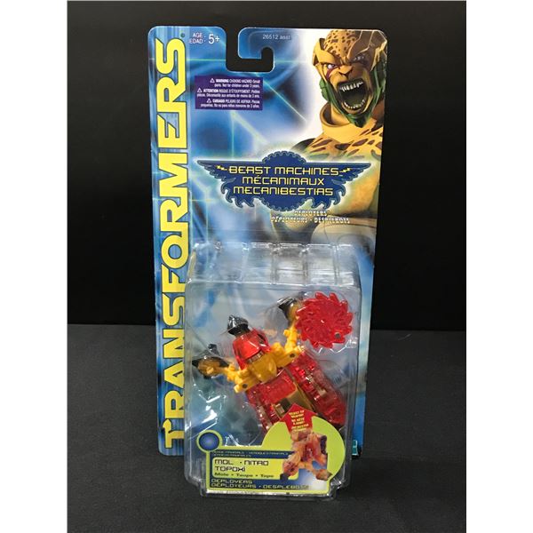 TRANFORMERS BEAST MACHINES MOL  NITRO TOPOXI  IN ORIGINAL PACKAGING
