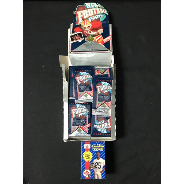 UPPER DECK 1991 NFL FOOTBALL COMPLETE BOX (OPEN BRETT FAVRE ROOKIE YEAR