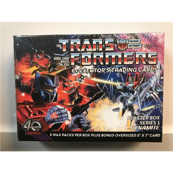 TRANSFORMERS 40TH ANNIVERSARY COLLECTOR'S TRADING CARDS SEALED SERIES 1  BLASTER BOX