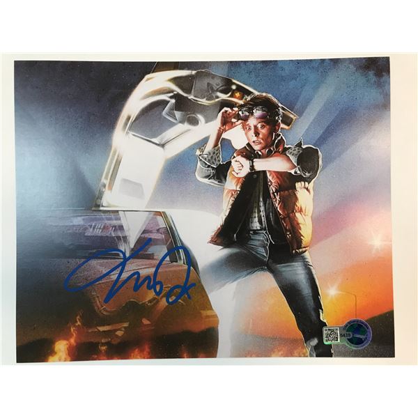 Michael J FOX BACK TO THE FUTURE SIGNED 8X10 - WWOC COA