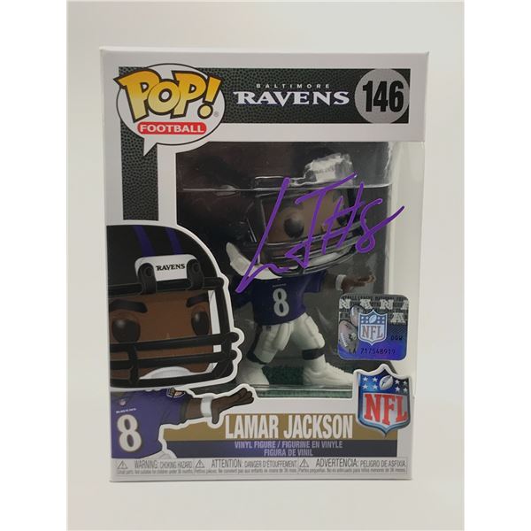 LAMAR JACKSON SIGNED FUNKO POP - ACE COA