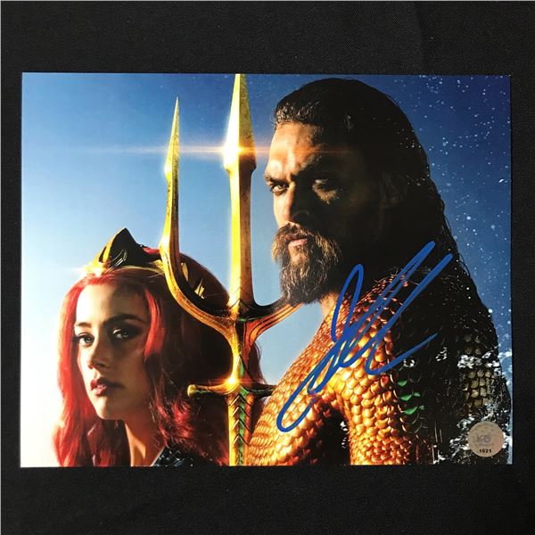 JASON MAMOA SIGNED AQUAMAN 8X10 - KB COA