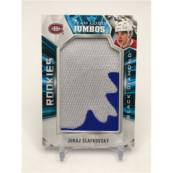 2022-23 UPPER DECK BLACK DIAMOND JURAJ SLAFKOVSKY TEAM LOGOS JUMBO HOCKEY TRADING CARD