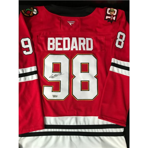 CONNOR BEDARD SIGNED CHICAGO BLACKHAWKS HOCKEY JERSEY - ACE COA