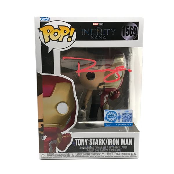 ROBERT DOWNEY JR SIGNED IRON MAN FUNKO POP - KB COA
