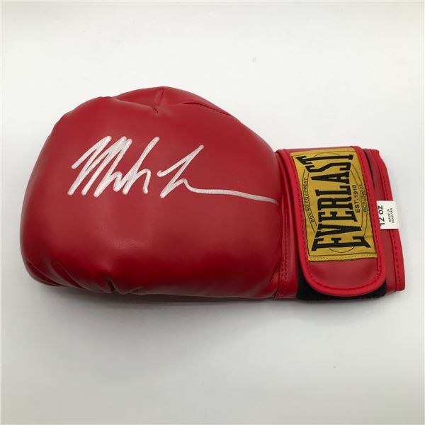 Mike Tyson SIGNED RED EVERLAST BOXING GLOVE - WWOC COA