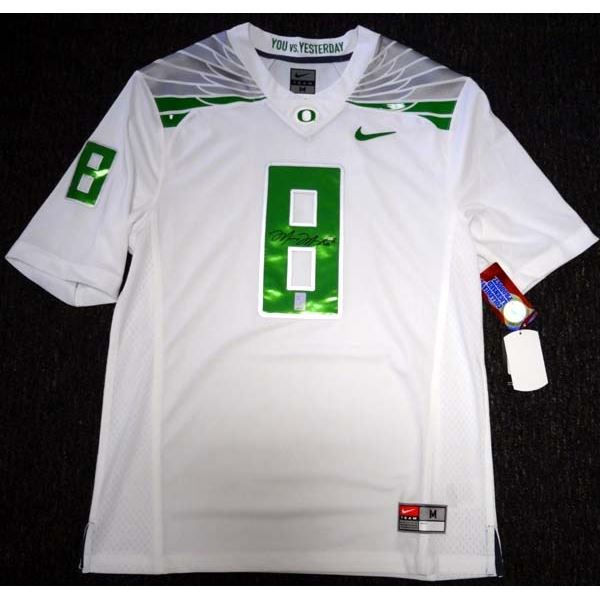 MARCUS MARIOTTA SIGNED OREGON DUCKS FOOTBALL JERSEY (MCS COA)