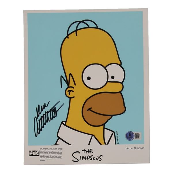 DAN CASTELLANETA SIGNED HOMER SIMPSON 8X10.- BECKETT COA