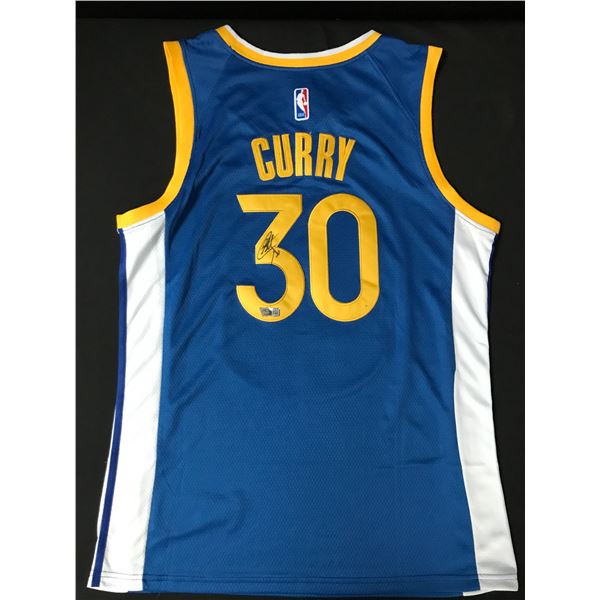 STEPHEN CURRY SIGNED GOLDEN STATE WARRIORS BASKETBALL JERSEY - ACE COA