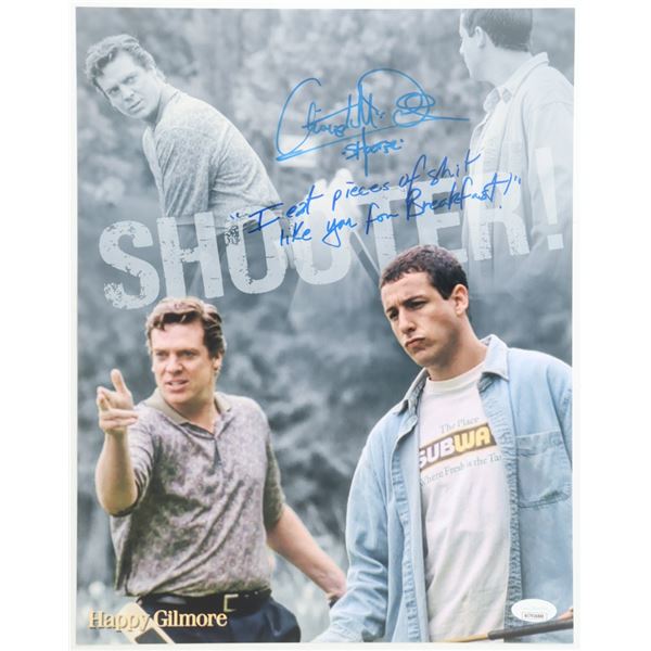 CHRISTOPHER MCDONALD SIGNED AND INSCRIBED Happy Gilmore 8X10 - JSA COA