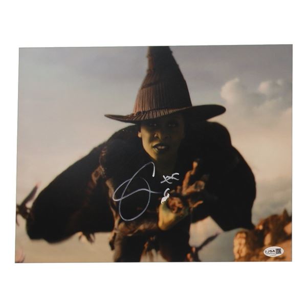CYNTHIA ERIVO SIGNED WICKED 8 X 10 (JSA COA)