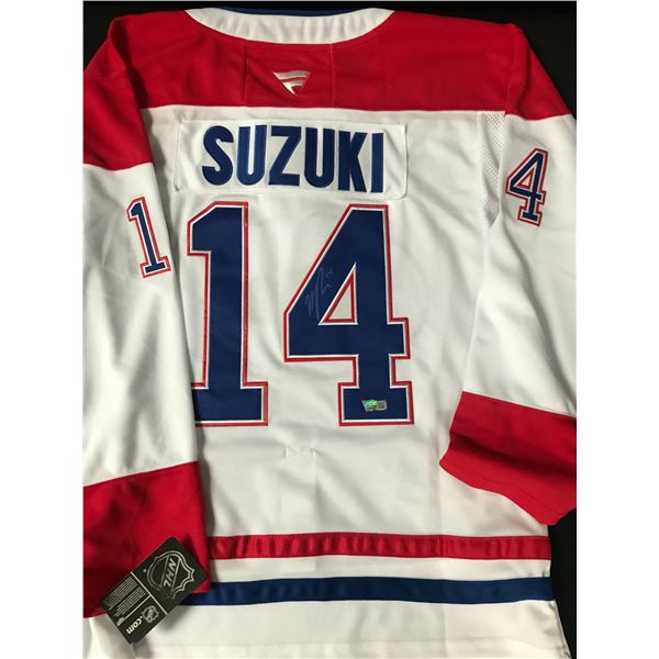 NICK SUZUKI SIGNED MONTREAL CANADIANS HOCKEY JERSEY - ACE COA