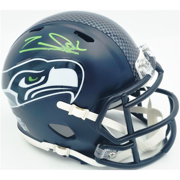 ZACH CHARBONNET SIGNED SEATTLE SEAHAWKS MINI HELMET (BECKETT COA)