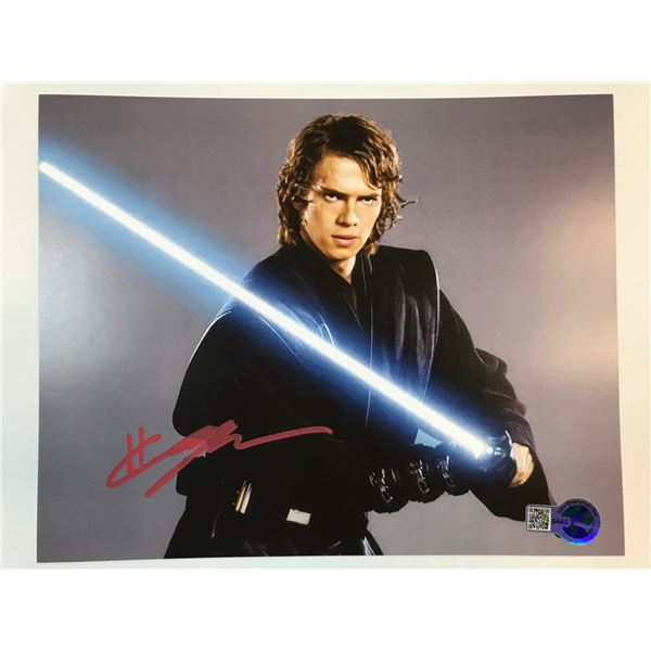 HAYDEN CHRISTENSEN SIGNED DARTH VADER 8X10 - WWOC COA