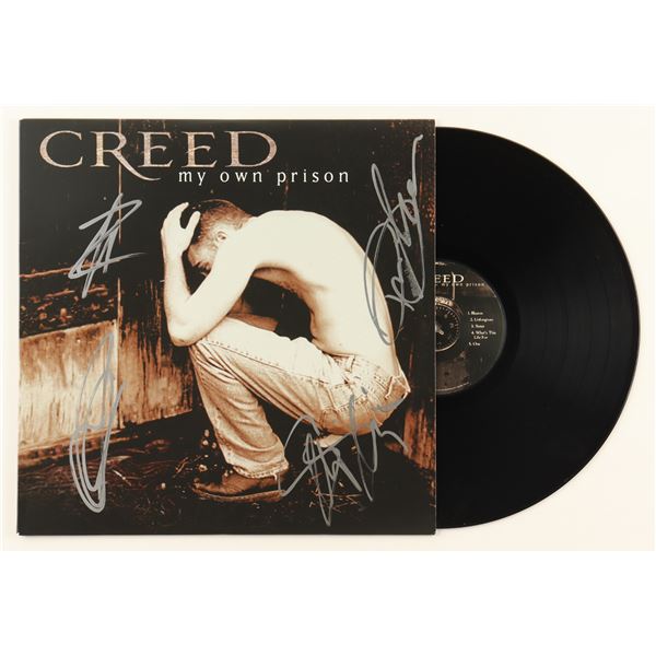 Creed "My Own Prison" Vinyl Record Album Band-Signed