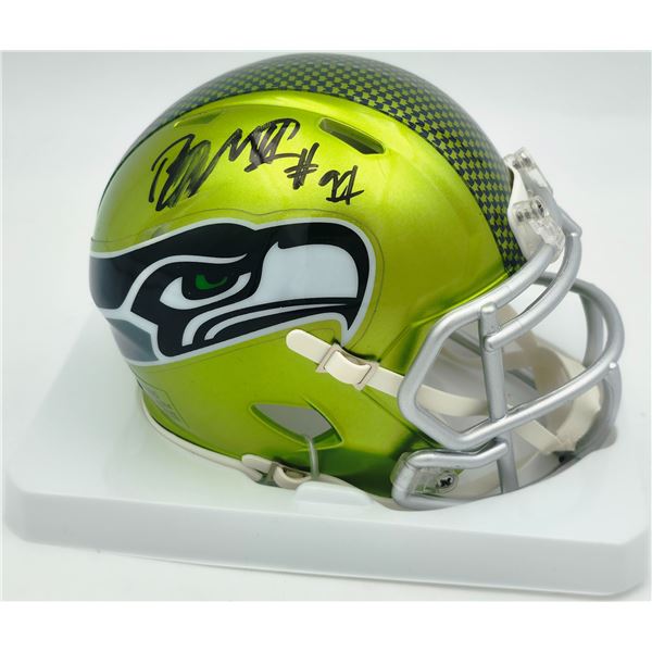 Byron Murphy II Autographed Seattle Seahawks Rave Green Speed Mini Helmet MCS