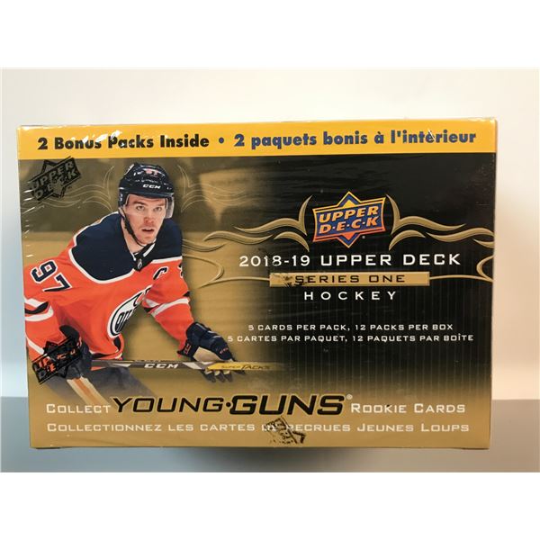 2018-19 UPPER DECK SERIES ONE HOCKEY SEALED TRADING CARD BOX