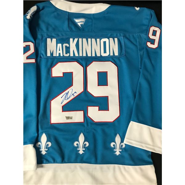 NATHAN MACKINNON SIGNED COLORADO AVALANCHE (QUEBEC NORDIQUES) HOCKEY JERSEY - ACE COA