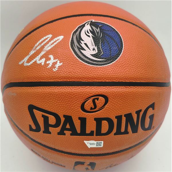 LUCA DONCIC SIGNED SPALDING BASKETBALL (FANATICS COA)