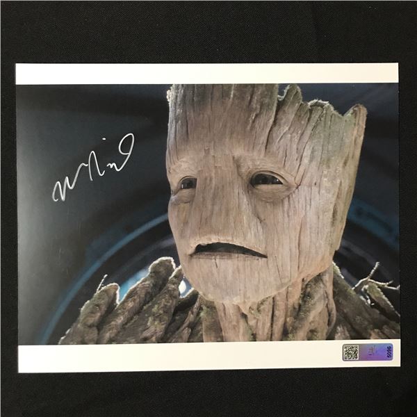 VIN DIESEL SIGNED GROOT 8X10 - WITH COA