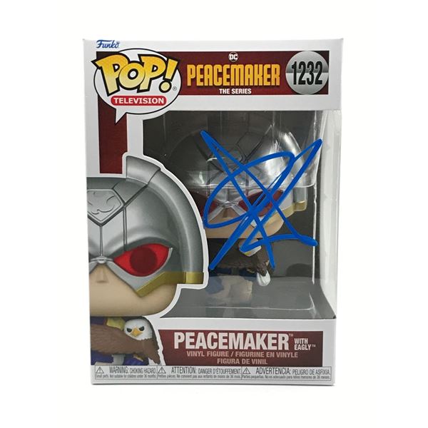 John Cena SIGNED PEACEMAKER FUNKO POP - WWOC COA