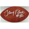 Image 1 : JERRY RICE SIGNED FOOTBALL - BECKETT COA