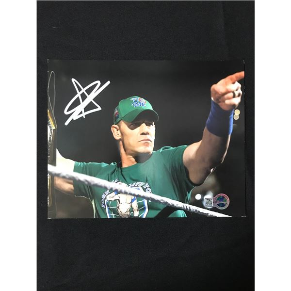 John Cena SIGNED 8X10 - WWOC COA