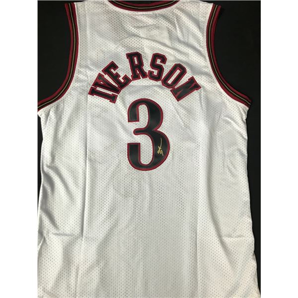 ALLEN IVERSON SIGNED PHILDELPHIA 76ERS BASKETBALL JERSEY - ACE COA