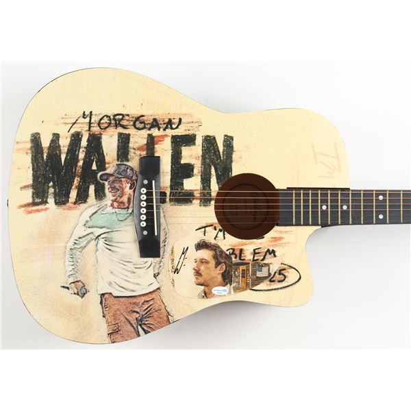 MORGAN WALLEN SIGNED ACOUSTIC GUITAR - ACOA COA