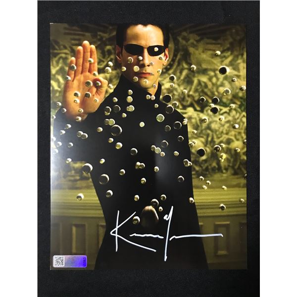 KEANU REEEVS SIGNED MATRIX 8X10 - CELEBRITY COA