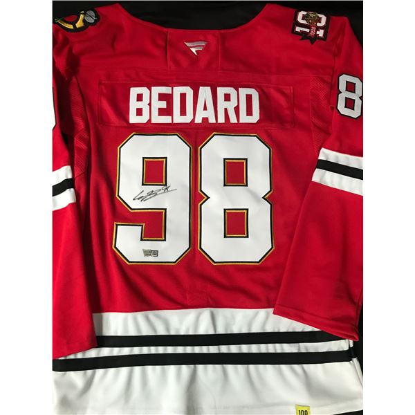 CONNOR BEDARD SIGNED CHICAGO BLACKHAWKS HOCKEY JERSEY - ACE COA