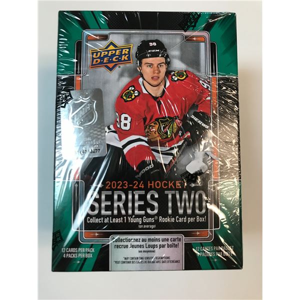 2023-24 UPPER DECK HOCKEY SERIES 2 SEALED TRADING. CARD BOX